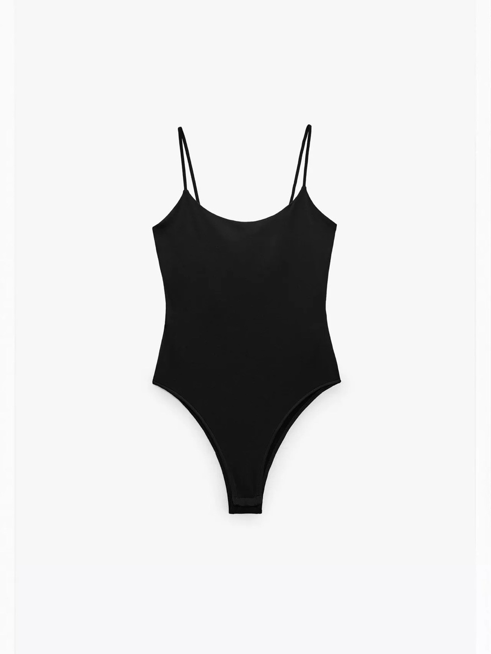 Zara Black Spaghetti Strap Bodysuit